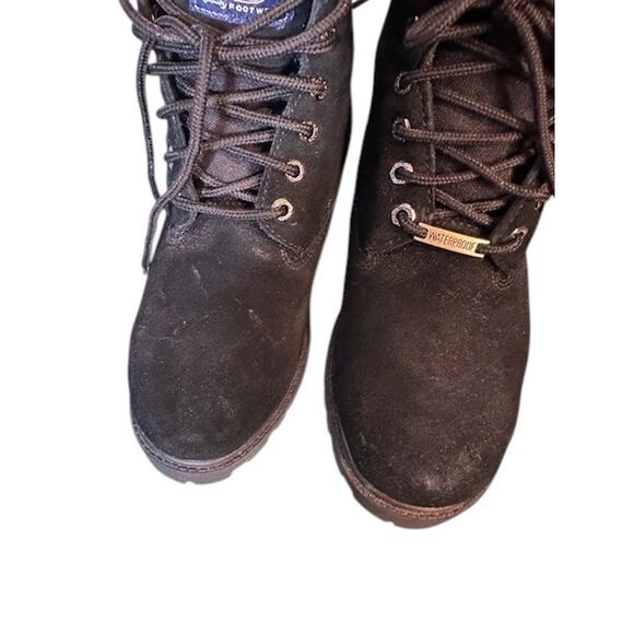 Smiths American Black Leather Monmouth Waterproof Lace Up Work Boots Men Sz 9 - Picture 5 of 13